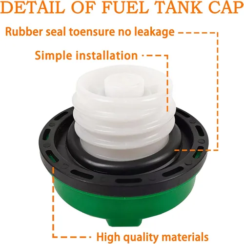 Miniatura 2 de Tapón de combustible con bloqueo 10591D para Chevy Silverado Express C3500 K3500, Dodge Ram 3500 W350 D350, Ford F-250 E-350, GMC Sierra Savana, OE