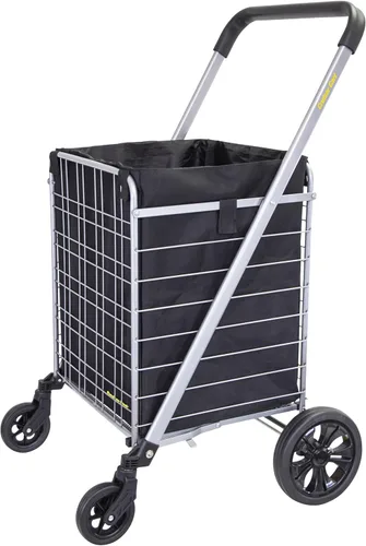Miniatura 13 de Productos dbest - Carro de compras con ruedas para escaleras, plegable y compacto, con cesta de lavandería, carrito utilitario ligero y plegable