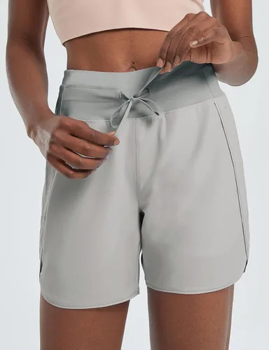 Miniatura 3 de BALEAF Women's 5" Running Shorts Unlined Athletic Workout Shorts Zipper Pocket