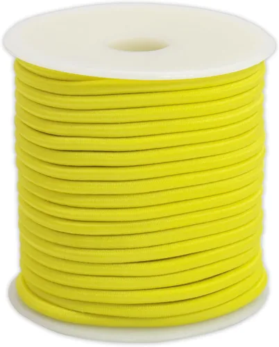 Miniatura 12 de Cuerdas elásticas de colores de 0.118 in 1/8 pulgadas 210 pies, cuerda elástica redonda pesada para cuentas de poni, pulseras de cuentas de silcona