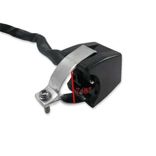 Miniatura 2 de XH1700C-007 Universal Amarillo 7/8 Pulgadas Manillar Arrancador/Kill Cut Off Stop Interruptor Botón Compatible con Motocicletas ATV Scooters Motos