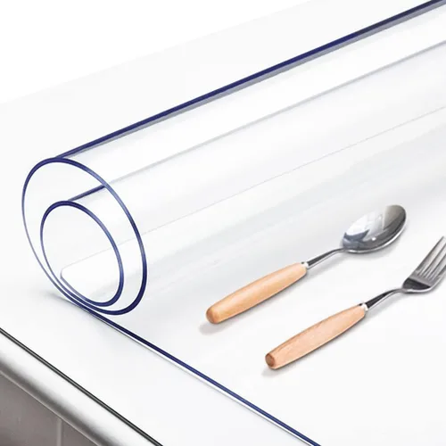 Miniatura 8 de Protector de Mesa Transparente de 12X12 Pulgadas, Cubierta Protectora de Mesa de Plástico de 1.5mm de Grosor, Cubierta de Mantel Impermeable