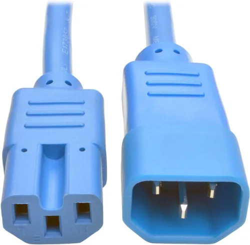 Miniatura 14 de Tripp Lite Cable de extensión de alimentación resistente de 6 pies, C14 a C15, 15A, 14 AWG, rojo (P018-006-ARD)