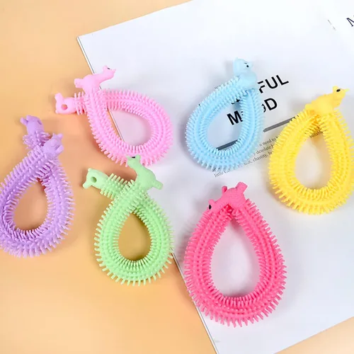 Miniatura 6 de Paquete de 18 juguetes elásticos para ansiedad, cuerda sensorial mejorada, cuerdas elásticas coloridas para niños, adultos, autismo, alivio