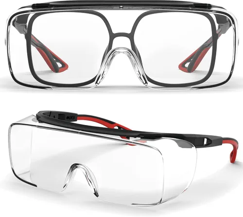 Miniatura 10 de Gafas de seguridad antiniebla, gafas protectoras con bloqueo de luz azul, antipolvo, protección UV, para hombres y mujeres Rosa