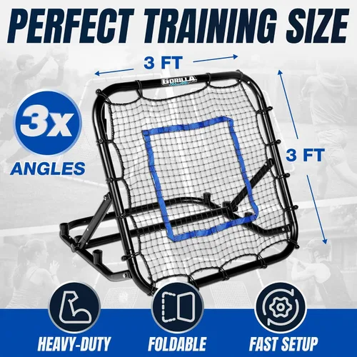 Miniatura 3 de Baseball & Softball Rebounder Net – Adjustable Pitching Trainer for Accuracy, Throwing, and Fielding – Durable Training Equipment for Youth & Adults