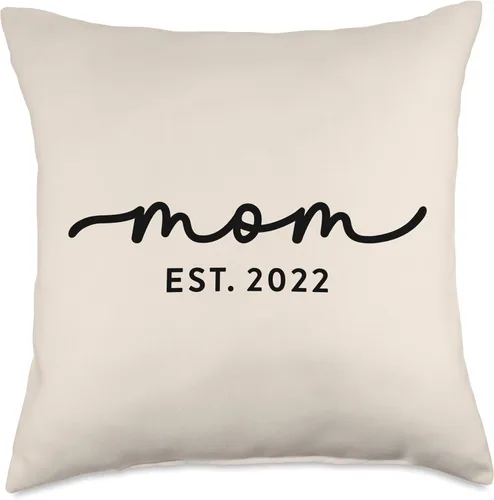 Miniatura 4 de Mom Est 2022 Custom Mom Personalized Mother’s Day Customized Throw Pillow