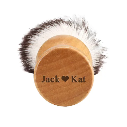 Miniatura 3 de Brocha de afeitar personalizada, cepillo de afeitar hecho a mano para hombre para aseo de hombres, afeitado húmedo, regalo (mango de madera, 01)