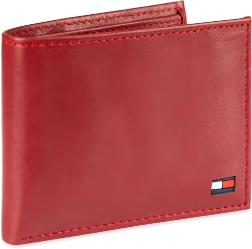 Miniatura 9 de Tommy Hilfiger Cartera de piel auténtica para hombre con ventana de identificación y múltiples ranuras para tarjetas