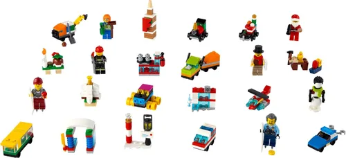 Miniatura 2 de LEGO City, Calendario de Adviento 60303. Kit de construcción, incluye alfombrilla de juego de ciudad; los mejores juguetes de Navidad para niños