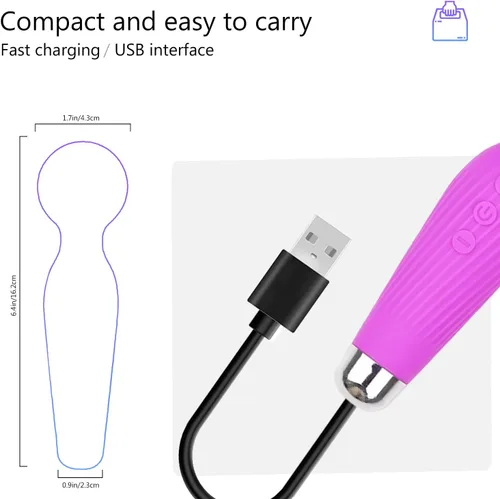 Miniatura 5 de Masajeador de espalda de mano pequeño inalámbrico para aliviar la tensión muscular de todo el cuerpo y promover la relajación, masajeador muscular