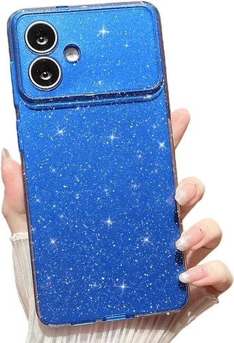 Miniatura 32 de MINSCOSE Compatible con Samsung Galaxy S22 Plus Case, Bonito Color Neón Brillante, con Purpurina Brillante Delgada Resistente a Golpes de Silicona