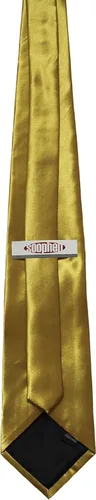 Miniatura 10 de Soophen corbata para hombre 3.75 pulgadas de color sólido