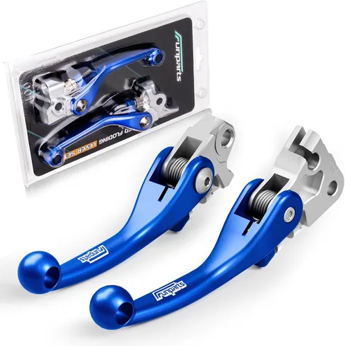 Miniatura 7 de Funparts Juego de palancas de embrague de freno de motocross, aleación de titanio ajustable para YZ125 YZ250 15-23 YZ250F 09-23 YZ426F YZ450F 09-23
