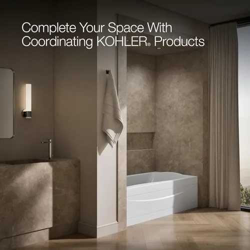 Miniatura 6 de Kohler 1259-LA-0 Mariposa 72" x 36" baño alcobólico, drenaje izquierdo, Blanco