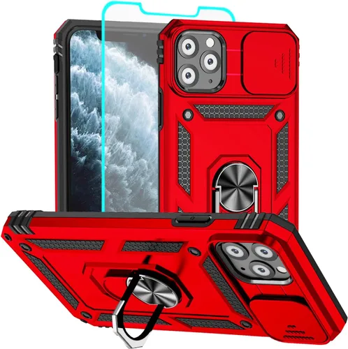Miniatura 10 de Funda para iPhone 13, iPhone 13, [grado militar de 16 pies probada en caídas], anillo protector a prueba de golpes para iPhone 13, azul