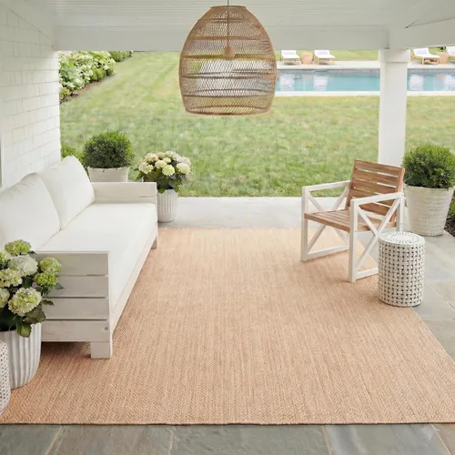 Miniatura 37 de SAFAVIEH Alfombra Lavable para Exteriores Colección Courtyard - Pasillo de 2'3" x 6'7", Azul Marino y Gris, No Desprende Pelusa y Fácil Limpieza