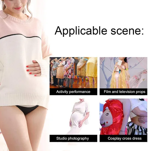 Miniatura 2 de Vientre falso de embarazo, silicona artificial flexible para adultos, vientre falso para embarazadas, vientre falso para embarazo, abdomen falso