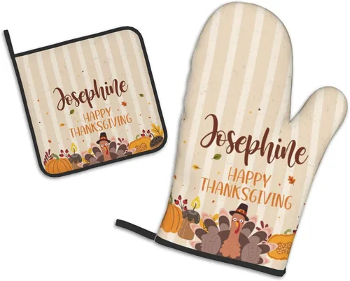 Miniatura 34 de Manoplas de horno personalizadas para Navidad, juego de guantes de horno personalizados y soportes para ollas con foto, divertidos regalos