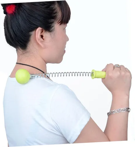 Miniatura 9 de COLLBATH 4 unids Masaje Bola Martillo Cuello Terapia Herramienta Stress Relax Varilla para Hombre Niños y Niñas Silicona Portátil Mango Telescópico
