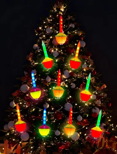 Miniatura 4 de Bombillas de repuesto de luces de burbujas de Navidad, bombillas de repuesto de luces LED tradicionales vintage de burbujas E12/C7, base