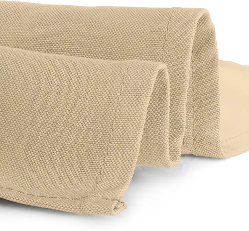 Miniatura 3 de Gee Di Moda Mantel Cuadrado - Mantel Beige de 52 x 52 Pulgadas para Mesas Cuadradas o Redondas Pequeñas - Tela Resistente Lavable - para Mesa