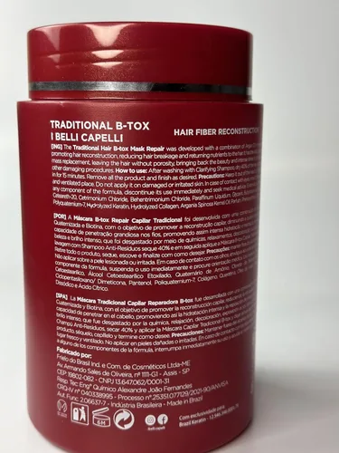 Miniatura 10 de I Belli Capelli Ravenna Repair B-tox Tratamiento para el cabello - Cirugía capilar para el cabello, sin formaldehídos, de larga duración, Reparación