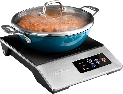 Miniatura 10 de ChangBERT Placa de cocción de inducción portátil de 1800 W, certificación NSF, rango comercial, potente quemador de encimera Pro Chef profesional