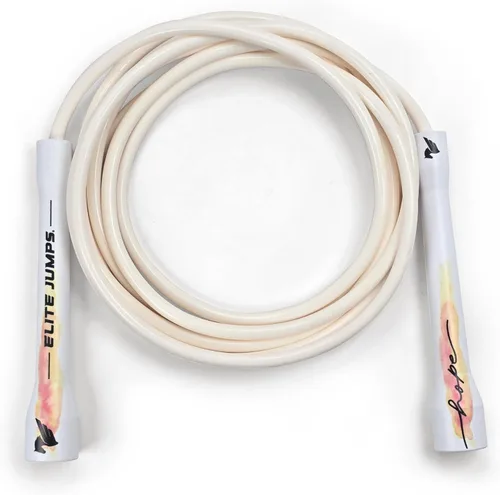 Elite Jumps - Cuerda de saltar ajustable – Cuerda de entrenamiento de PVC de 0.236 pulgadas para fitness y cardio, cuerda de saltar para interiores