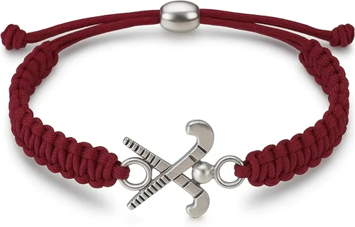 Miniatura 11 de Pulsera con dije de hockey sobre hierba Sportybella - Ajustable para niñas con dije de palo, joyería regalo para jugadoras, equipos y entrenadores