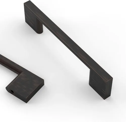 Miniatura 43 de Asidrama - Paquete de 10 manijas de gabinete de cocina de oro cepillado de 3 pulgadas (76mm), tiradores de gabinete, herrajes para gabinete