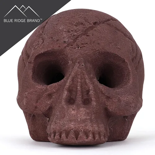 Miniatura 2 de Troncos de fuego de calavera de cerámica, calaveras de hoguera, troncos de calavera de cerámica, cabeza de esqueleto/decoración de calavera