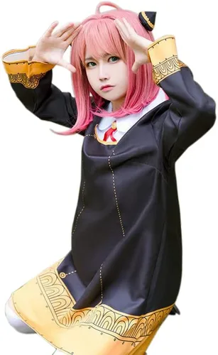 Miniatura 2 de Spy Family Anya Forger - Vestidos de cosplay de anime para mujer, disfraz de uniforme para mujer, conjunto completo