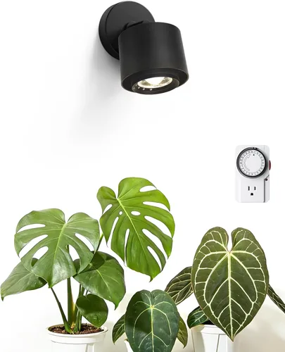 Miniatura 11 de Barrina TR40a - Luz de cultivo de pista para plantas de interior, bombillas de cultivo montadas en pared de 40 W con ángulo de haz ajustable