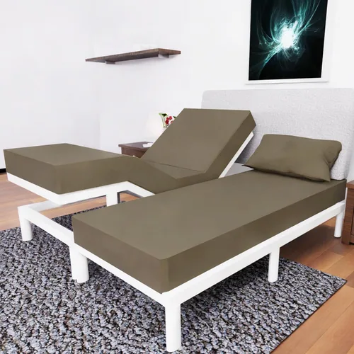 Miniatura 51 de Top Split King - Juego de sábanas para cama ajustable, 4 piezas con bolsillos profundos, sábanas de microfibra de doble cepillado, sábana bajera