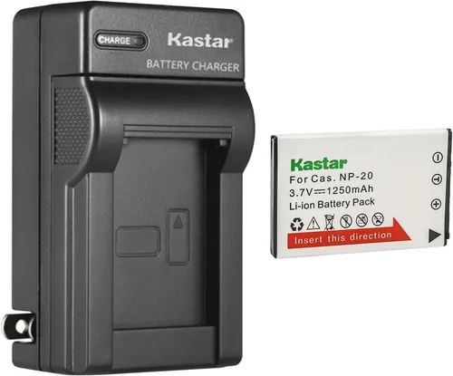 Kastar 1-Pack Battery and AC Wall Charger Replacement for Casio Exilim EX-S100 Exilim EX-S500 Exilim EX-S600 Exilim EX-S770 Exilim EX-S880 Exilim