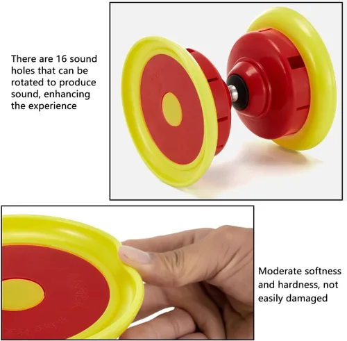 Miniatura 4 de Diábolo de yoyo chino con sonido de silbato, rodamientos triples Diábolo, juguetes de malabarismo de yoyos chinos, diábolo colorido con palos