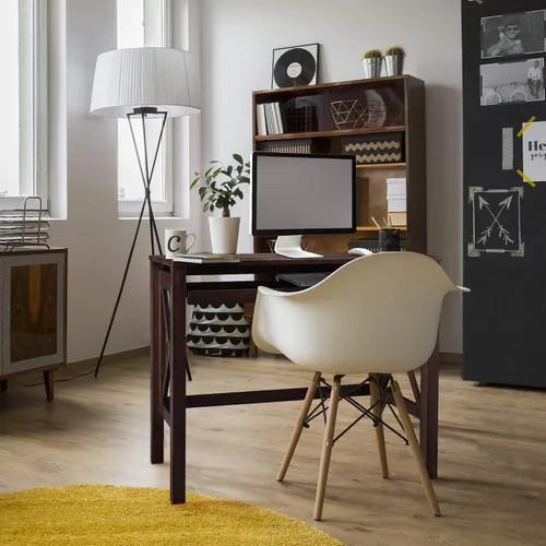 Miniatura 2 de Casual Home Montego - Escritorio plegable con bandeja extraíble, color espresso
