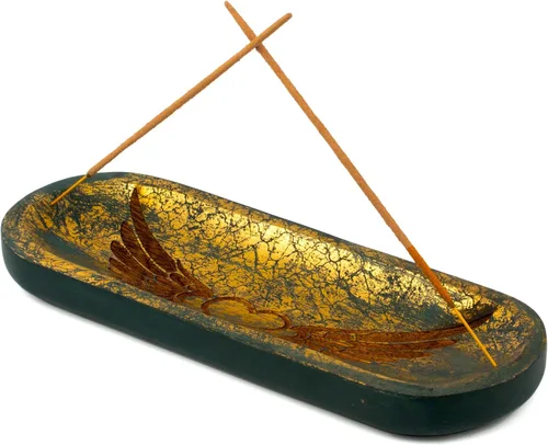 Miniatura 8 de raajsee Soporte para quemador de incienso tallado a mano, atrapa cenizas, soporte para varillas de incienso, meditación y yoga, gran regalo