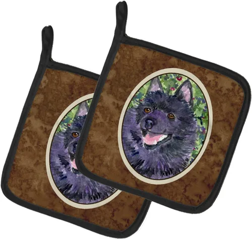 Miniatura 173 de Caroline's Treasures SS8617PTHD - Juego de soportes para ollas de cocina resistentes al calor, almohadillas calientes para horno para cocinar, Husky