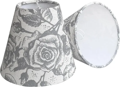 Miniatura 8 de TOOTOO STAR - Mini pantalla de barril blanco doble con clip, pantalla de tela de barril para candelabros de mesa, lámpara de pie de pared, repuesto