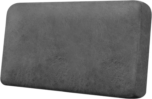 Miniatura 35 de Funda de cojín para sofá con aspecto de cuero, 1 unidad, elástica, para sala de estar, funda de cojín individual para sofá, protector de asiento