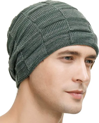 Miniatura 27 de Vgogfly Slouchy Beanie for Men Winter Hats for Guys Cool Beanies Mens Lined Knit Warm Thick Skully Stocking Binie Hat
