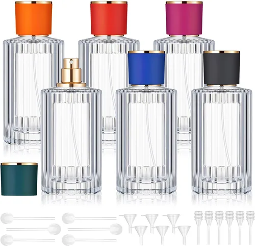 Miniatura 13 de Teenyyou 6 botellas vacías de perfume de vidrio de 30/50/3.4 fl oz a granel para fabricantes de perfumes, botellas de colonia atomizadoras