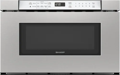 Miniatura 10 de SHARP KB6524PSY Horno de Microondas con Cajón, 24 pulgadas, 1.2 pies cúbicos, 950 vatios, Panel de Control Táctil Angulado, Acero Inoxidable