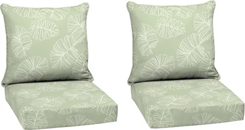 Miniatura 136 de Arden Outdoor Deep Seat Cushion Set, 24 x 24 pulgadas, Cojín para patio resistente al clima, a la lluvia y a la decoloración para silla, sofá y sofá