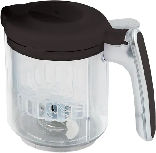 Taza y cuchilla de repuesto con cesta de vapor para máquina de alimentos EVLA'S Baby - Gris oscuro
