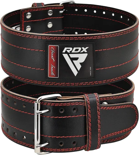 Miniatura 12 de Cinturón de Levantamiento de Peso RDX para Hombres y Mujeres, Aprobado por IPL y USPA, 6mm de Grosor 100% Cuero, Soporte Posterior de 4