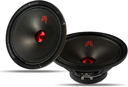 Miniatura 23 de MX80P1 Altavoz de Rango Medio de 8 Pulgadas 480 Vatios 4 Ohmios Tapa Antipolvo Naranja, Altavoces de Audio de Calidad Premium para Puerta