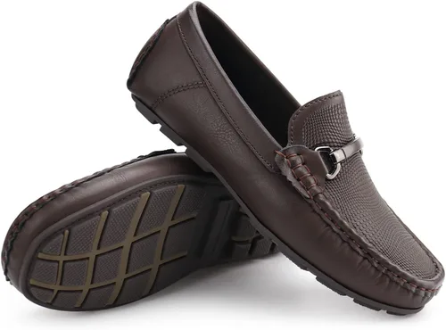 Miniatura 30 de JABASIC Mocasines Penny para niños, estilo casual, sin cordones, zapatos de vestir para niños